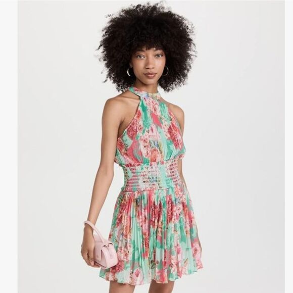 Rococo Sand Dresses & Skirts - Rococo Sand Pleated Floral Midi Dress Womens Size M/L See Photos
